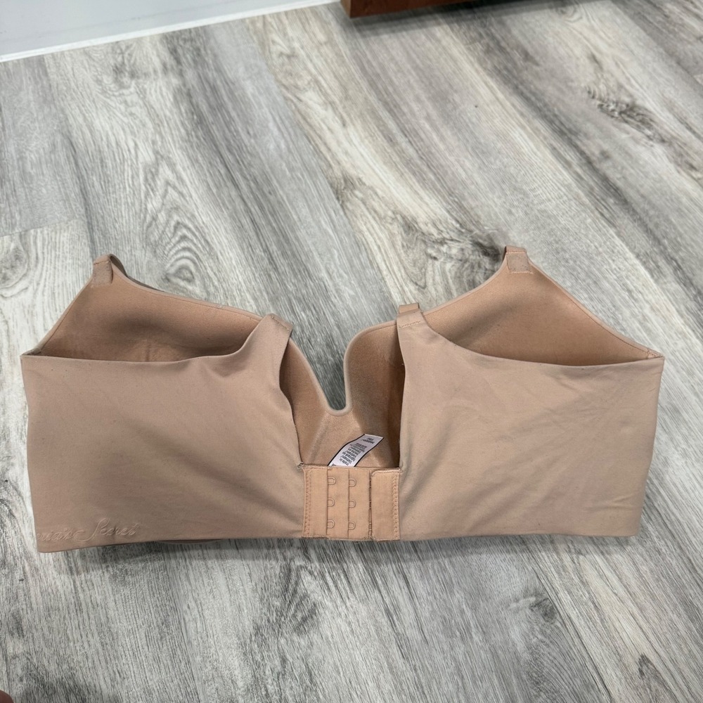 Victoria's Secret Tan Lined Demi Bra 36DDD Nude Seamless Underwire - Picture 2 of 5